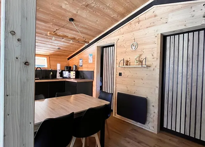 Chalet l'Epicéa T3 sous les pins avec Terrasse&Jardin à 5 min à pied des pistes P2 et commerces *